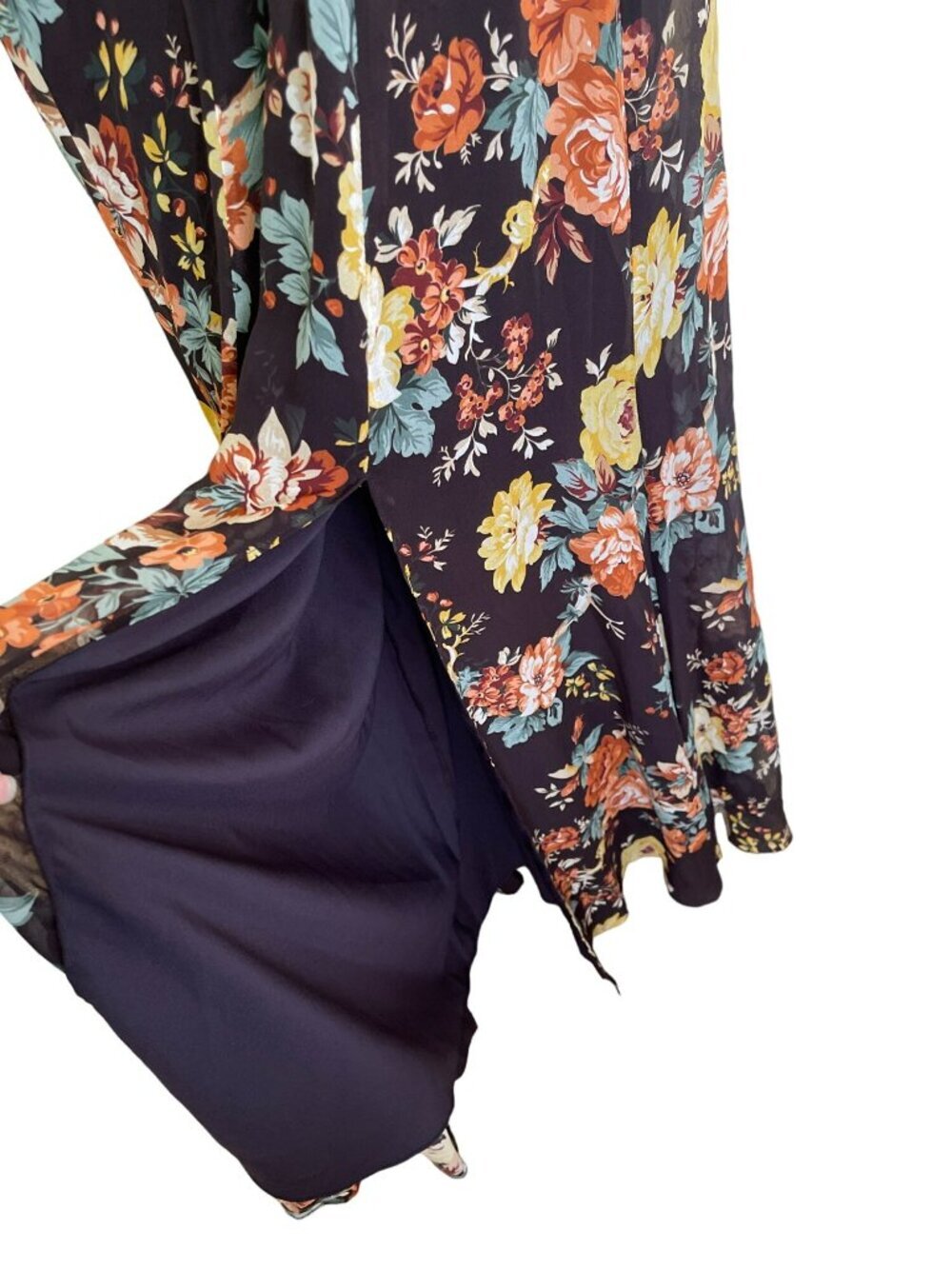 Veronica Beard $898 Silk Maxi Dress Avani Floral Chiffon Puff Sleeve Sz 2 NWT - Picture 8 of 11